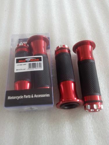 HANDLE BAR GRIPS WITH RED  ENDS